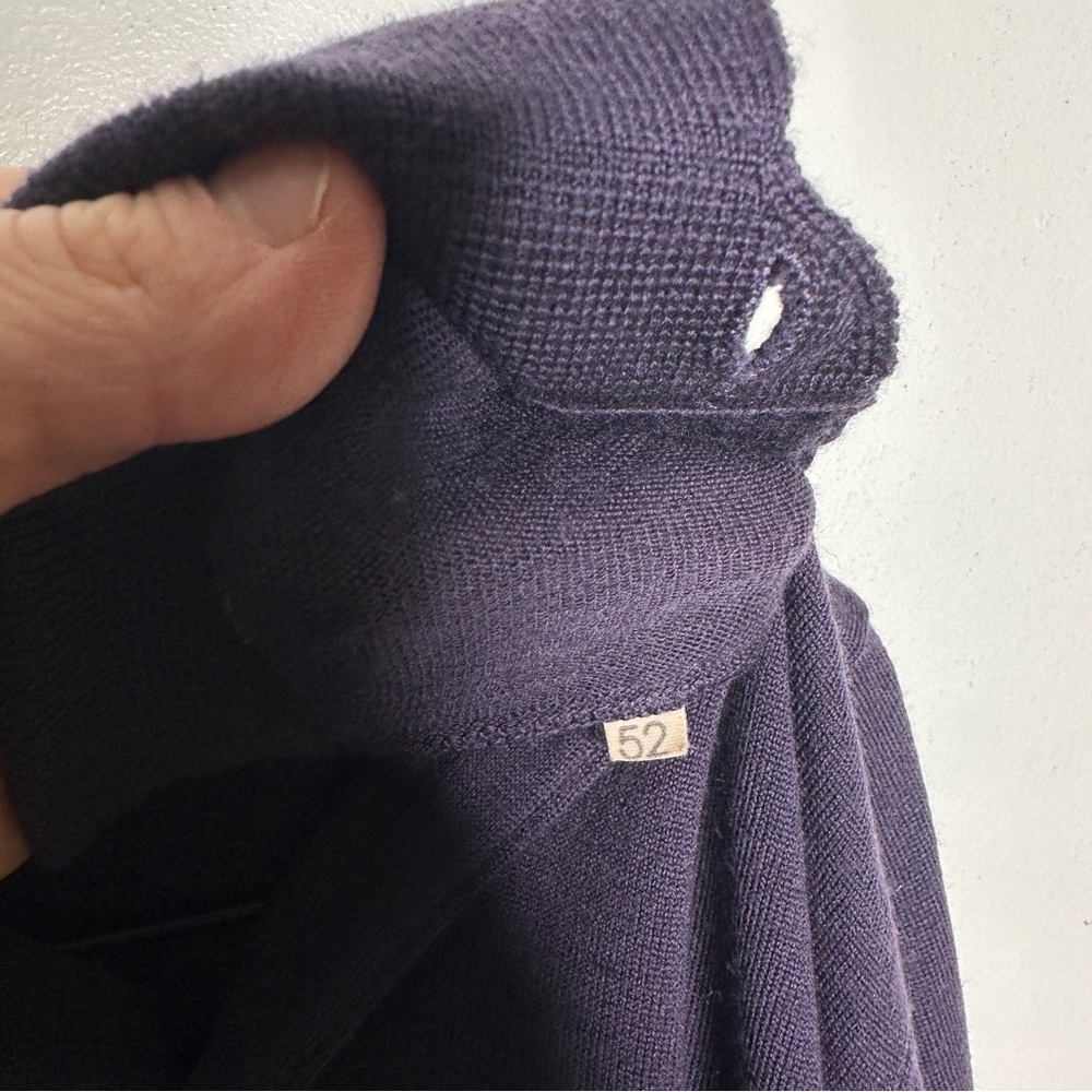 Malo Basic 100% Wool Collared Polo Lightweight Na… - image 3